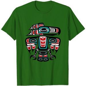 Haida Tlingit Totem Native Raven Tshirt Unisex Tee Shirt